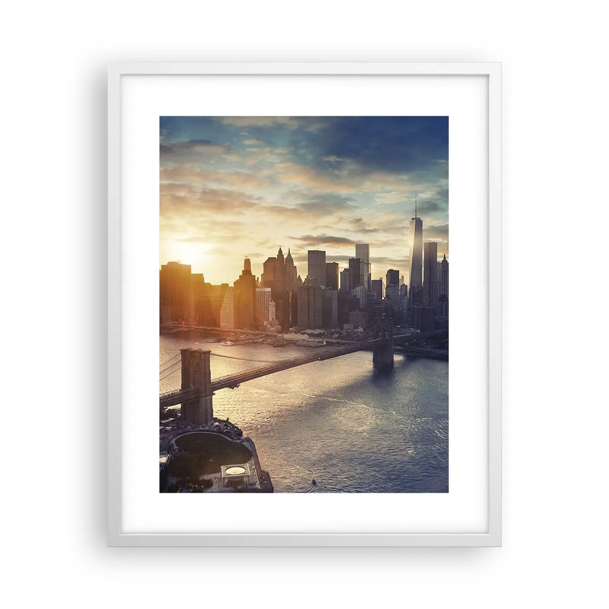 Plagát v bielom ráme - Pomník kultúry Západu - 40x50 cm