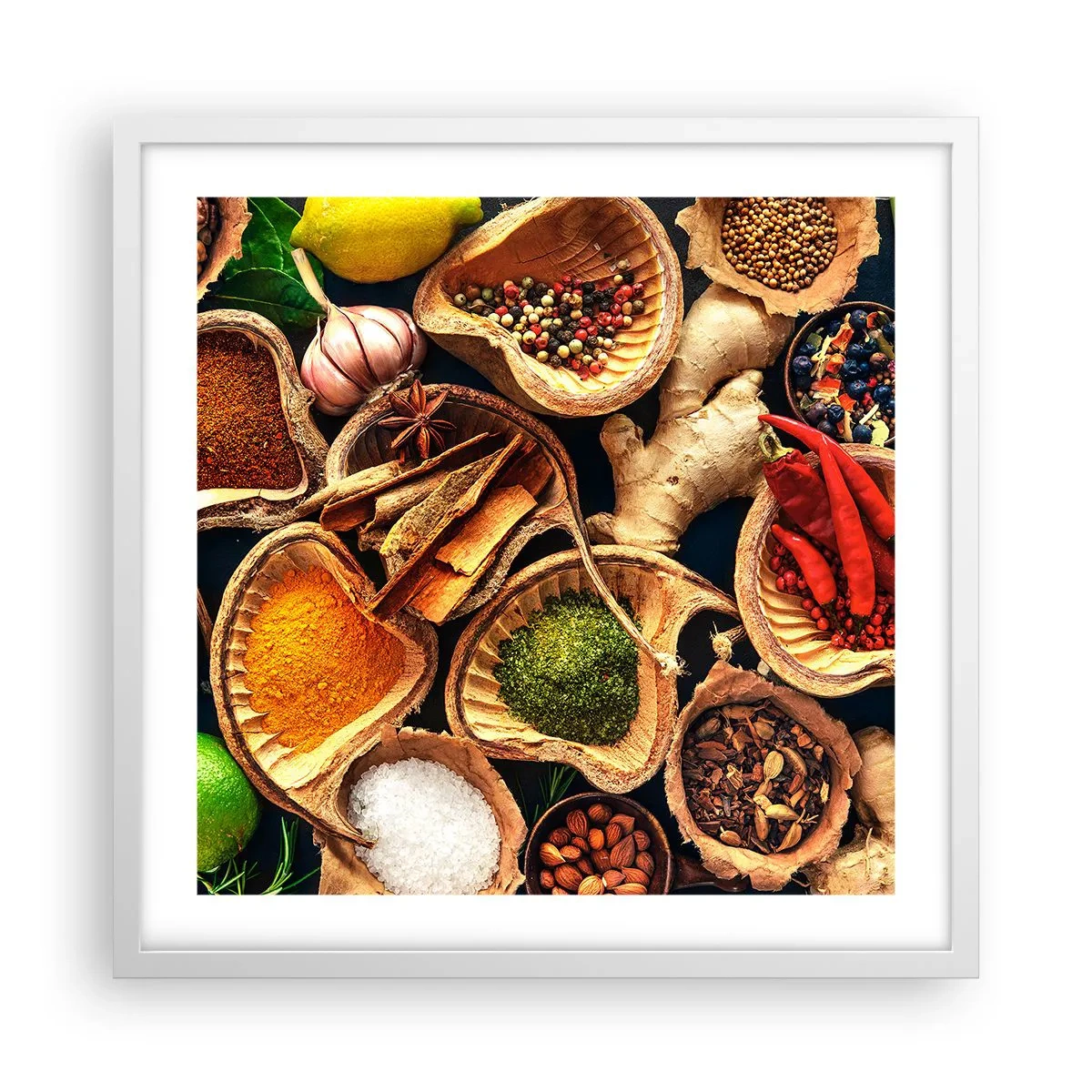 Plagát v bielom ráme - Vezmi si, čo chceš - 50x50 cm