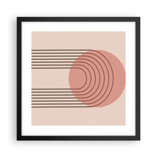 Plagát v čiernom ráme - Neodolateľná príťažlivosť - 40x40 cm