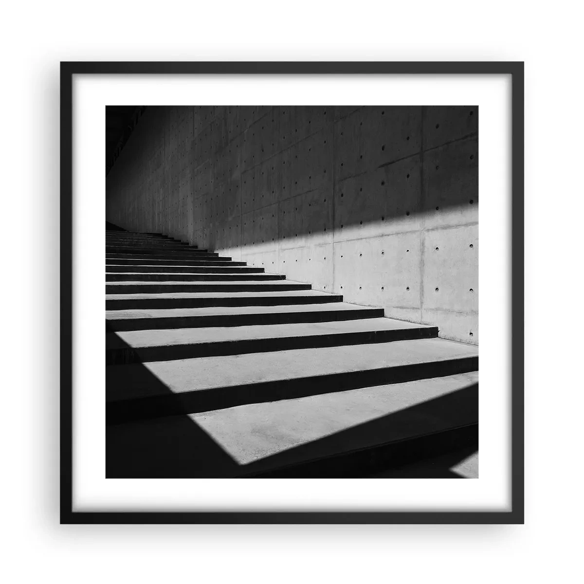 Plagát v čiernom ráme - Surová krása modernizmu - 50x50 cm