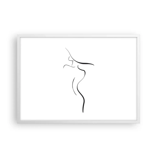 Plagát v bielom ráme - Nepolapiteľná ako vlna - 70x50 cm