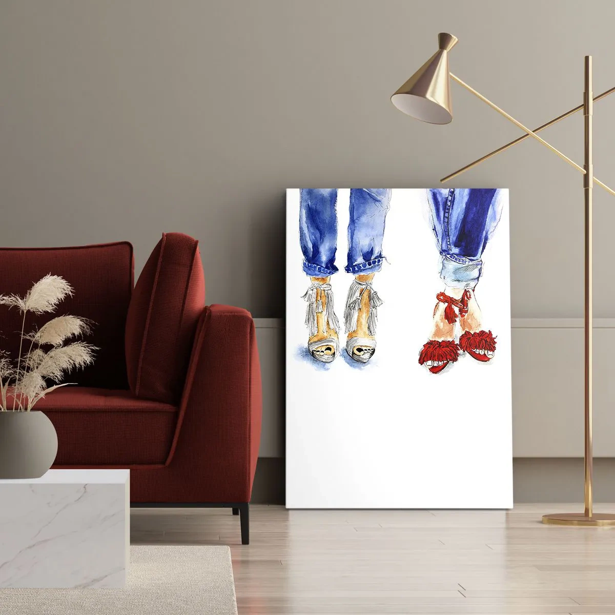 Obraz na plátne - Možno by sme sa vydali na prechádzku? - 50x70 cm