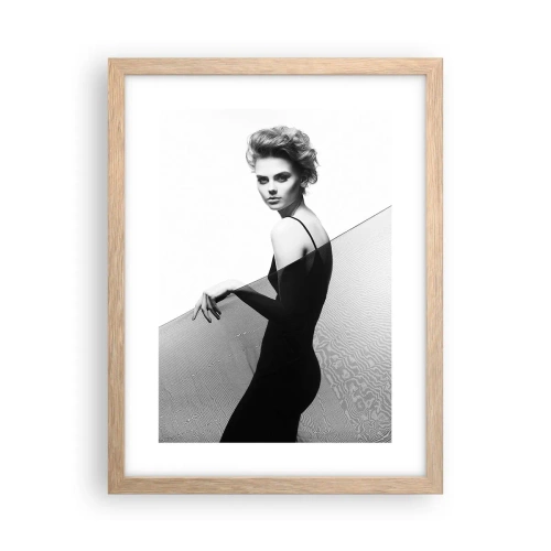 Plagát v ráme zo svetlého duba - Magnetický pohľad - 30x40 cm