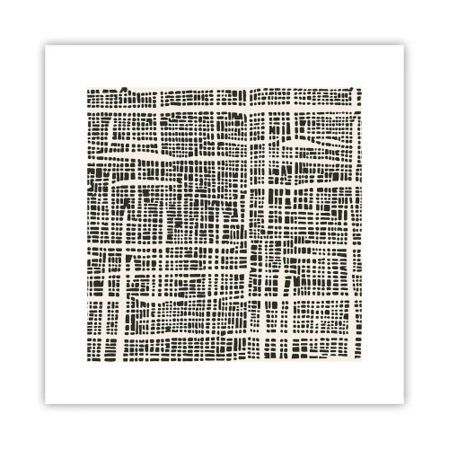 Plagát - Tkaná kompozícia - 30x30 cm