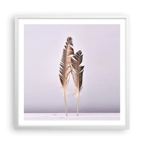 Plagát v bielom ráme - Proti ničote - 60x60 cm