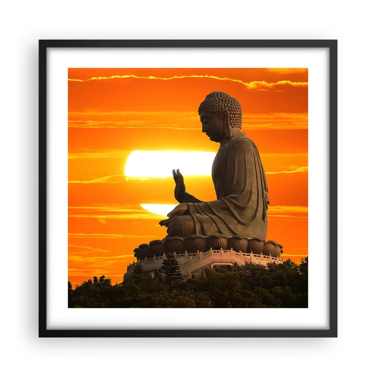 Plagát v čiernom ráme - Bez strachu zo sveta - 50x50 cm