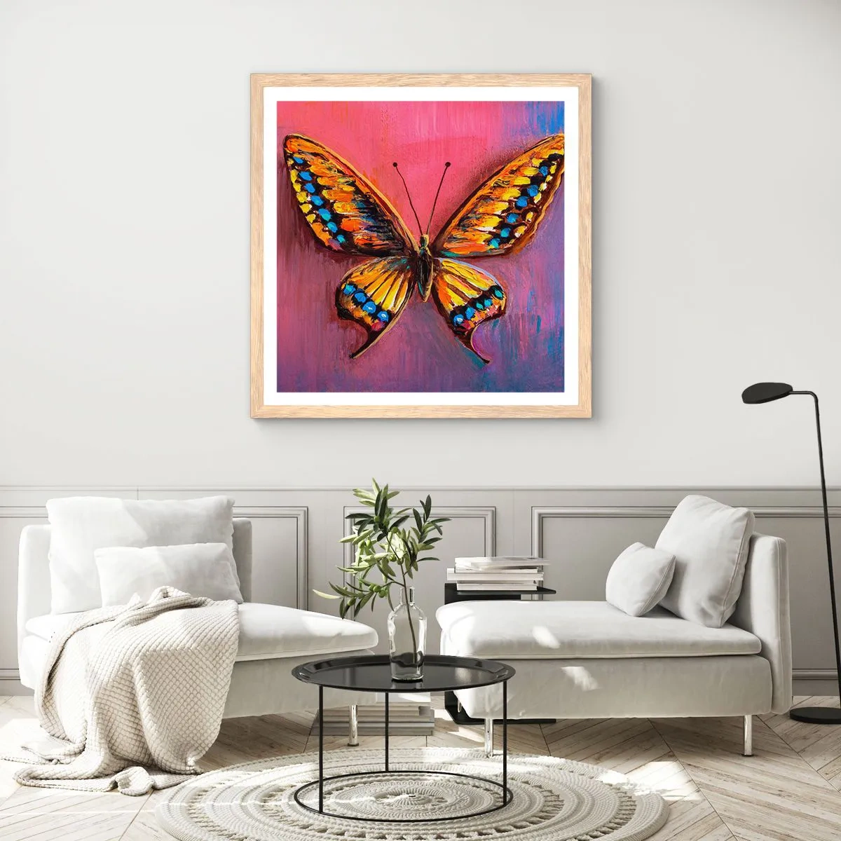 Plagát v ráme zo svetlého duba - Klenot prírody - 60x60 cm