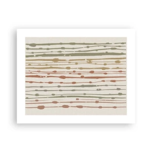 Plagát - Hudobný záznam farieb - 50x40 cm