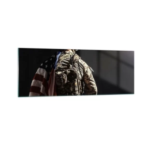 Obraz na skle - Práve preto - 140x50 cm