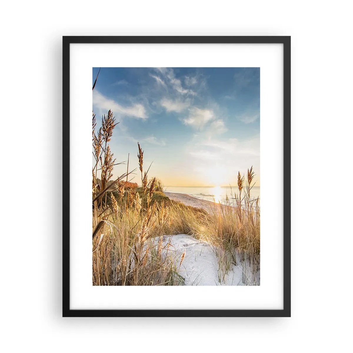 Plagát v čiernom ráme - Severná pláž - 40x50 cm