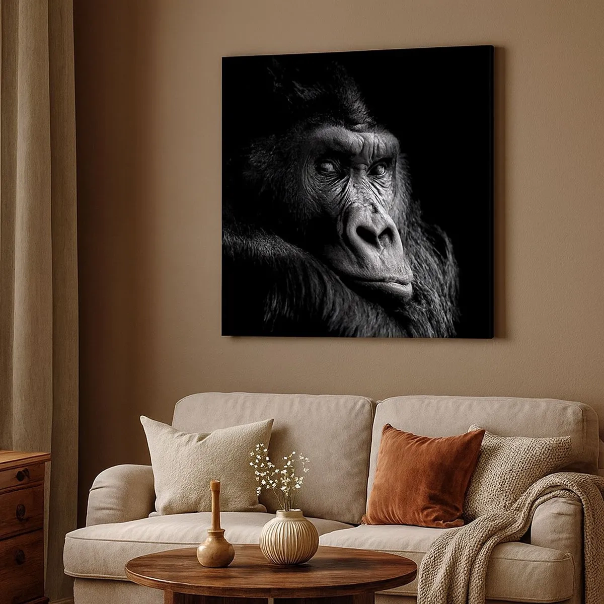 Obraz na plátne - Na čo sa tak pozeráš? - 30x30 cm