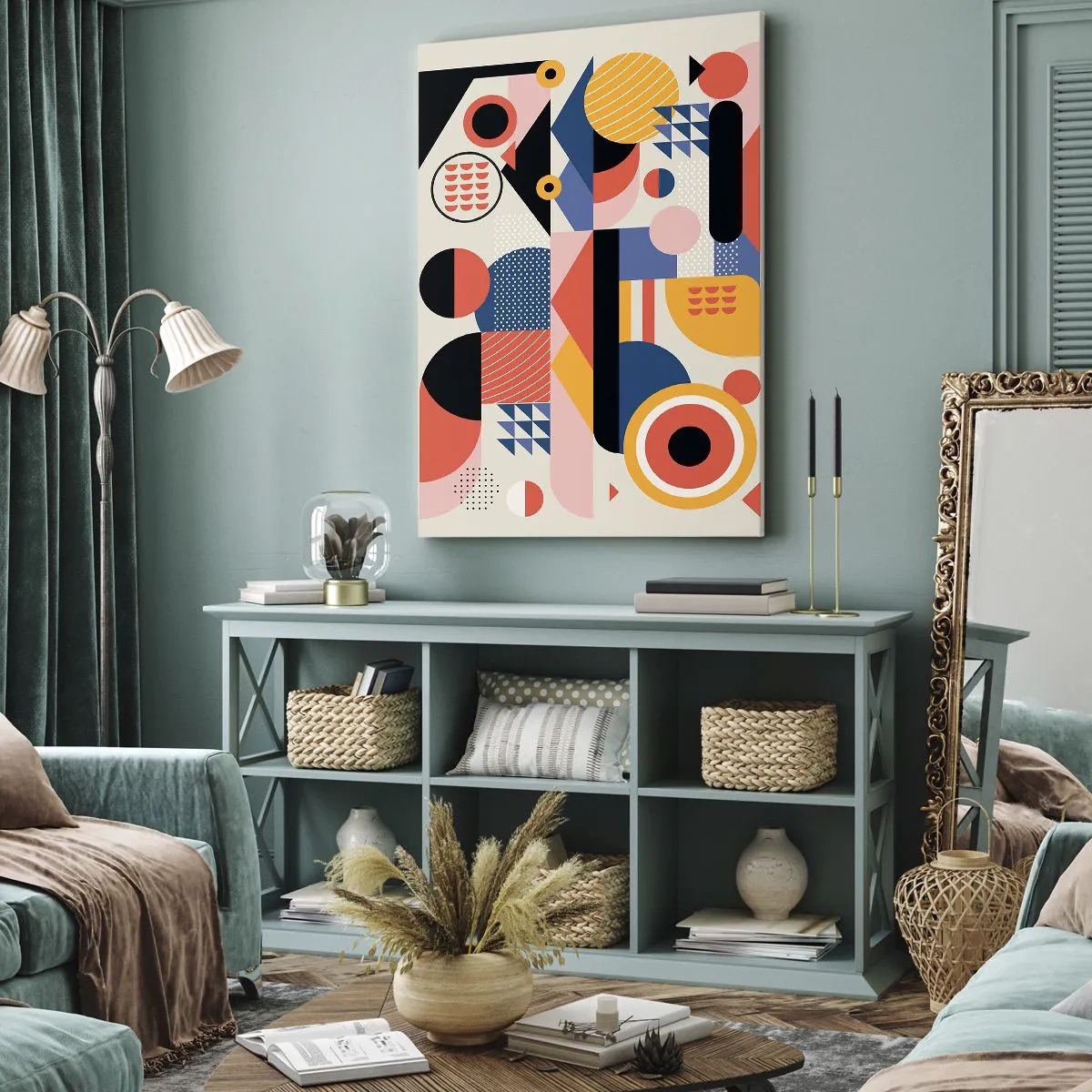 Obraz na plátne - Kompozícia: poďme sa hrať - 45x80 cm