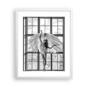 Plagát v bielom ráme - Mesto anjelov? - 40x50 cm