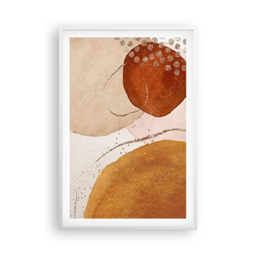 Plagát v bielom ráme - Zaoblenie a pohyb - 61x91 cm