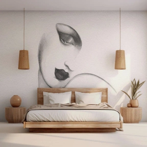 Fototapeta Premium Canvas - V štýle Lempickej - Portrét ženy, Ženská tvár, Kus - 350x256 cm