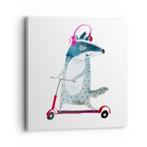Obraz na plátne - Jazvečie radosti - 30x30 cm