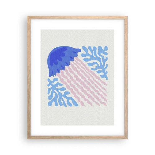 Plagát v ráme zo svetlého duba - Ako z iného sveta - 40x50 cm