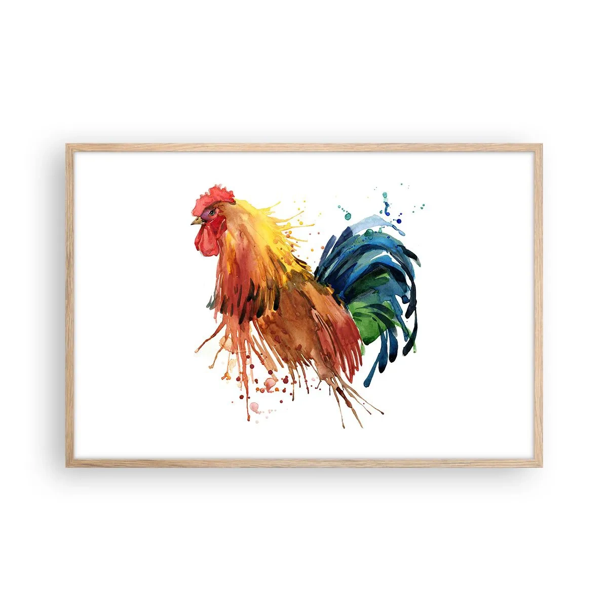 Plagát v ráme zo svetlého duba - Kráľovský šat, kráľovská pýcha - 91x61 cm
