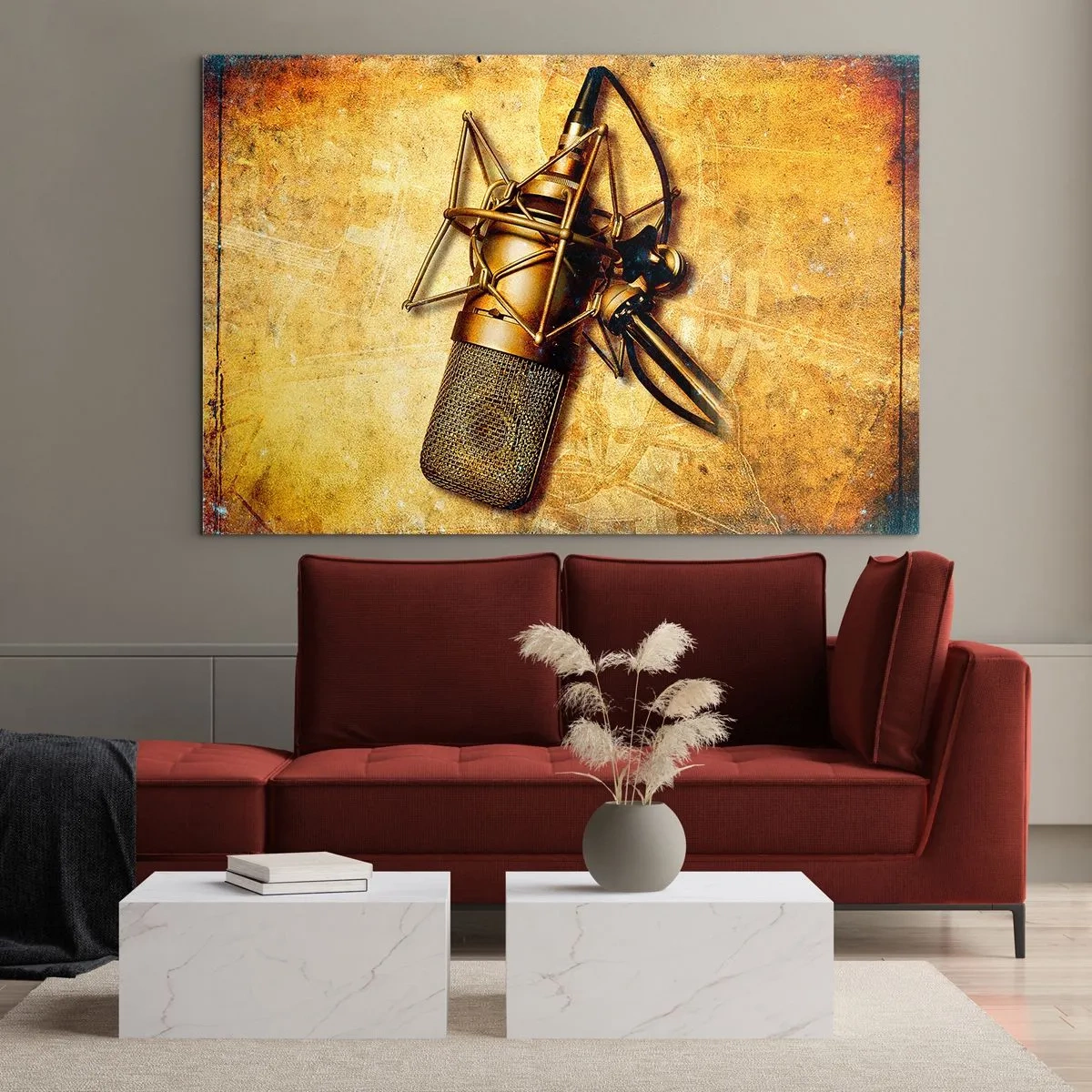 Obraz na skle - Zlaté roky rádia - 120x80 cm