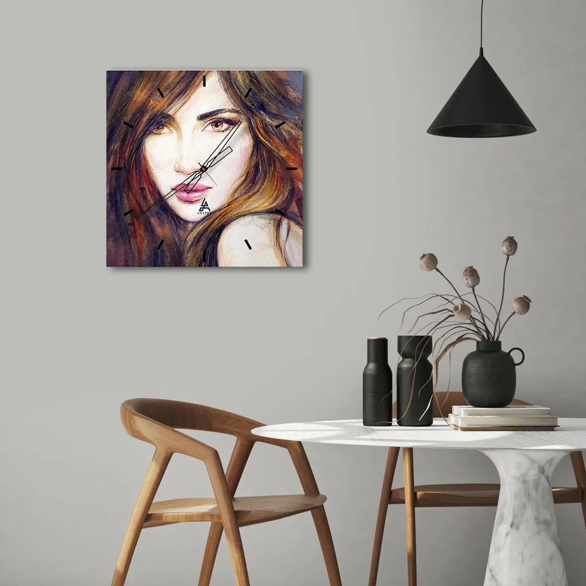 Nástenné hodiny - Centík za tvoje myšlienky - 30x30 cm