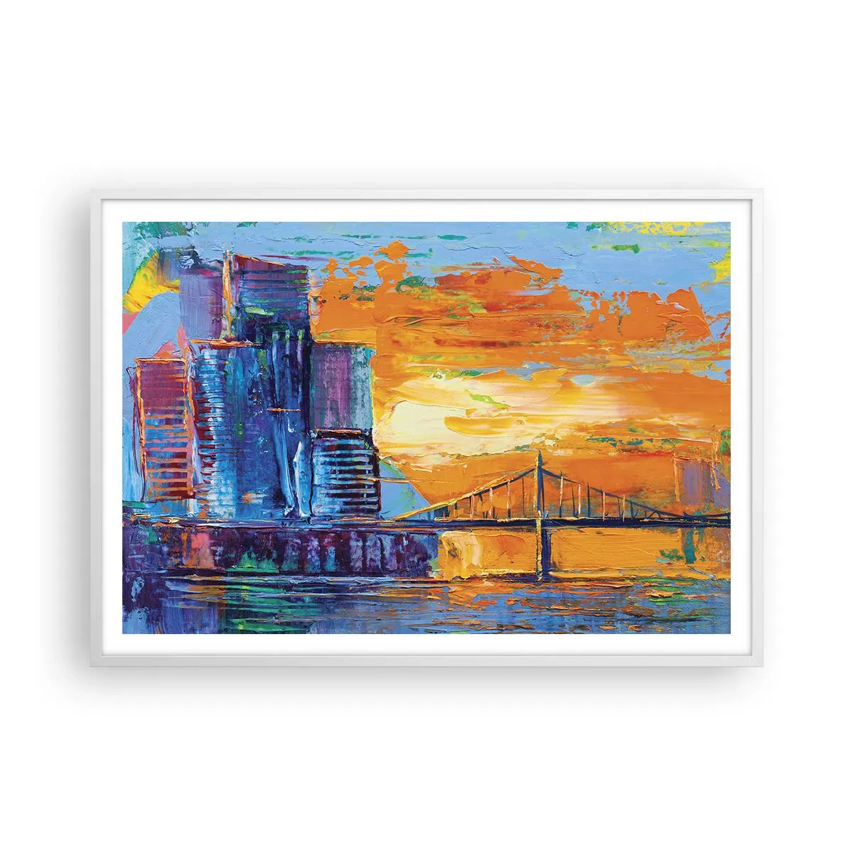 Plagát v bielom ráme - Kultúra a príroda - 100x70 cm