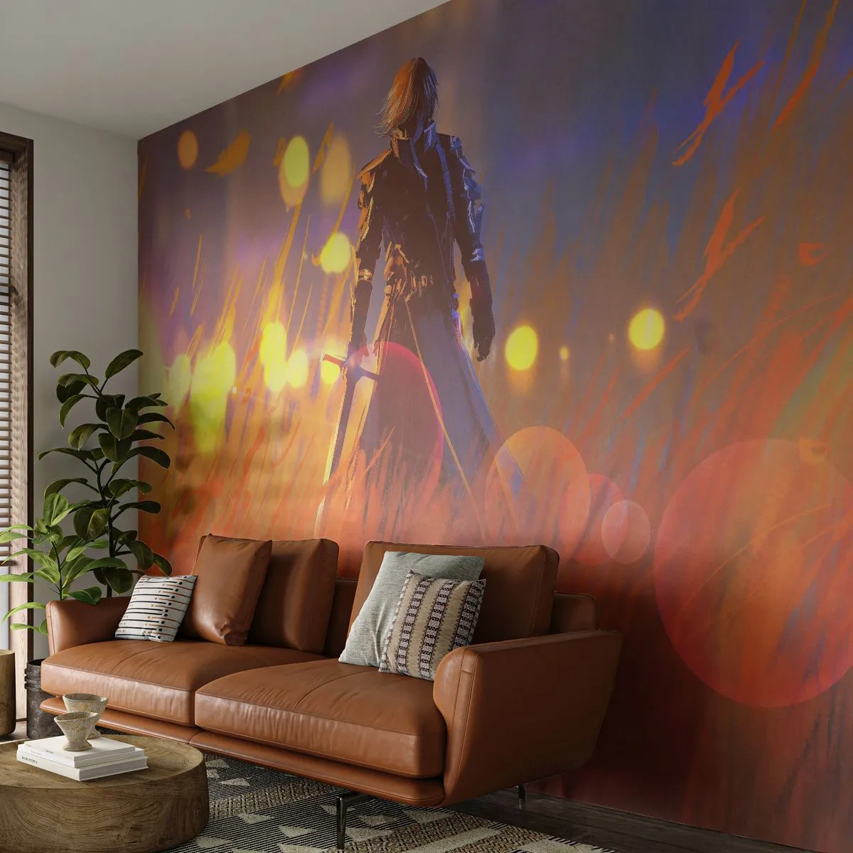 Fototapeta Standard Eco - Bludný rytier - Abstrakcia, Fantázia, bojovník - 400x280 cm