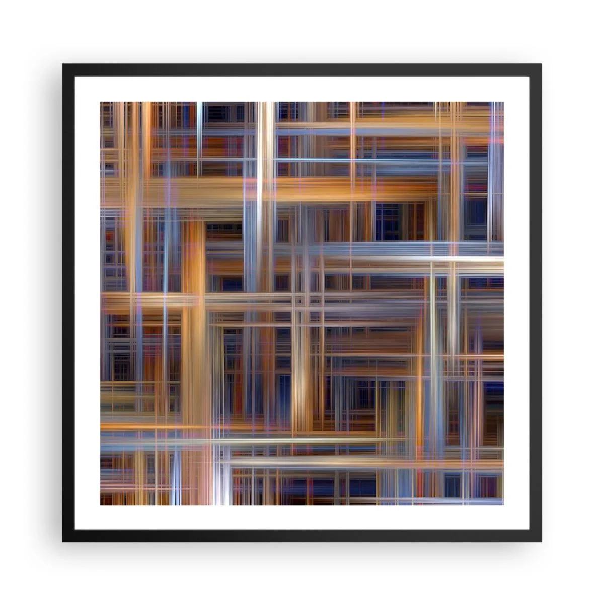 Plagát v čiernom ráme - Utkané zo svetla - 60x60 cm