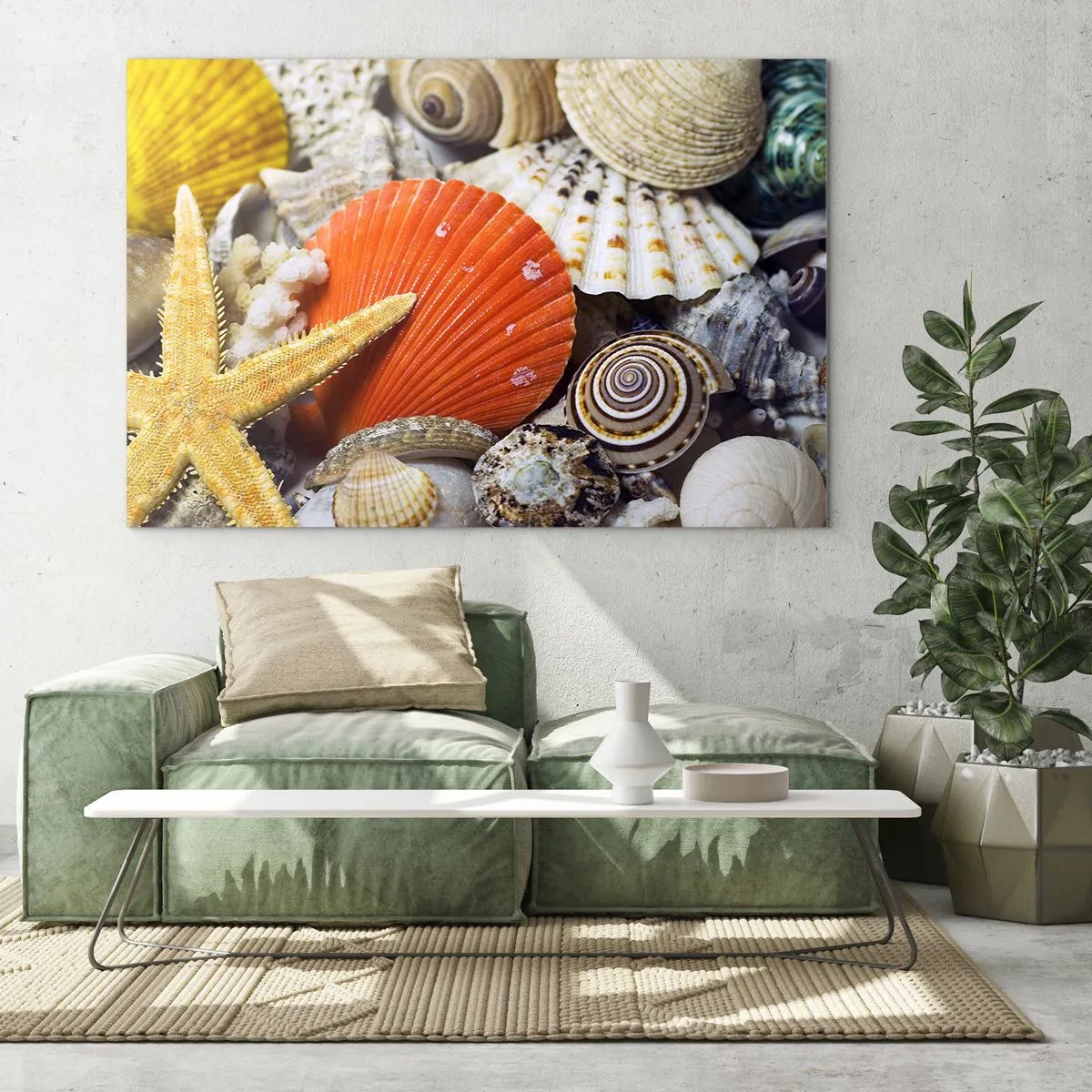 Obraz na skle - Poklady oceánu - 120x80 cm