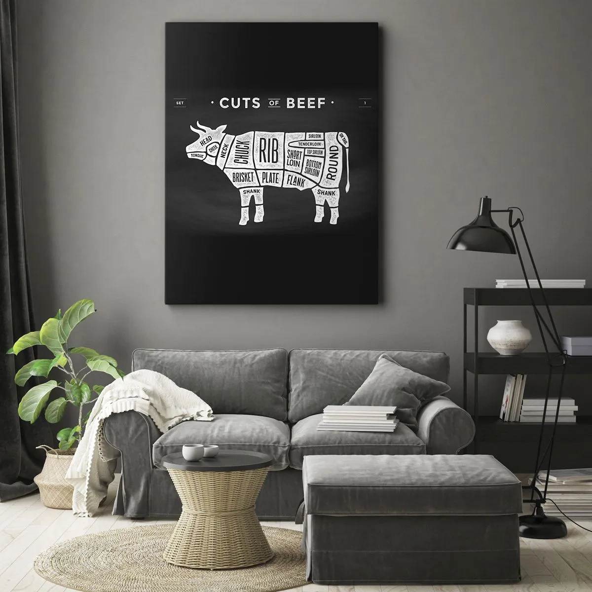 Obraz na plátne - Šlabikár mäsiara - 50x70 cm