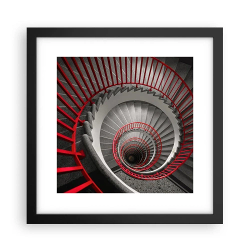 Plagát v čiernom ráme - Architektonické hry - 30x30 cm