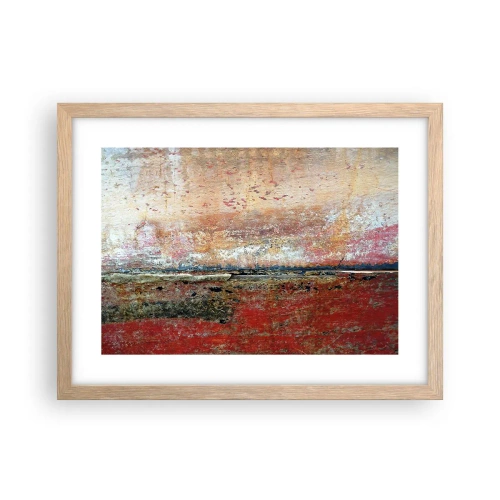 Plagát v ráme zo svetlého duba - Možno je to more - 40x30 cm