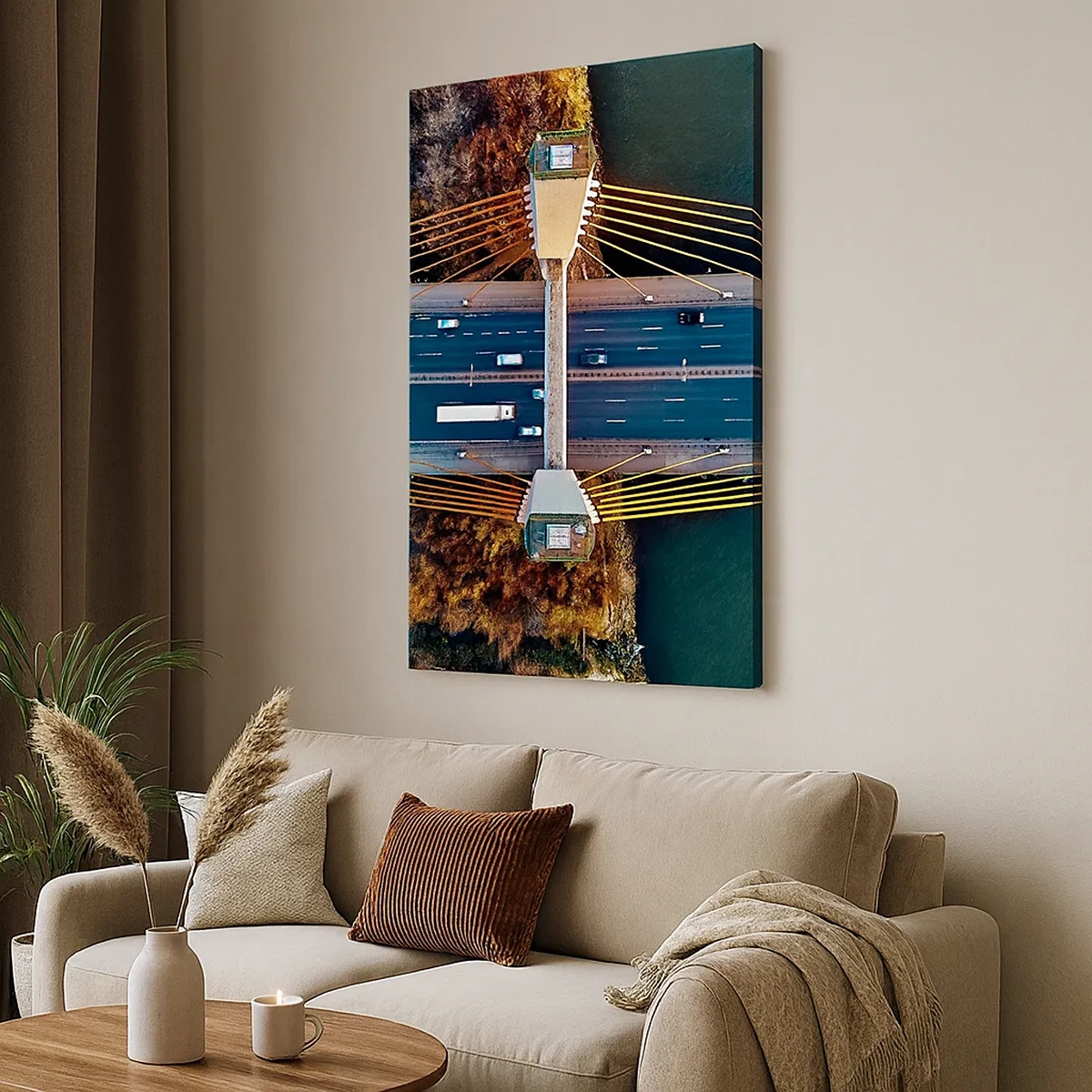 Obraz na plátne - Za vodami, za lesmi - 50x70 cm