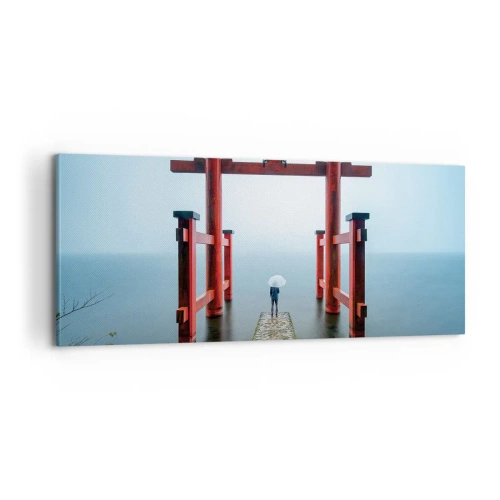 Obraz na plátne - Japonské zamyslenie - 100x40 cm