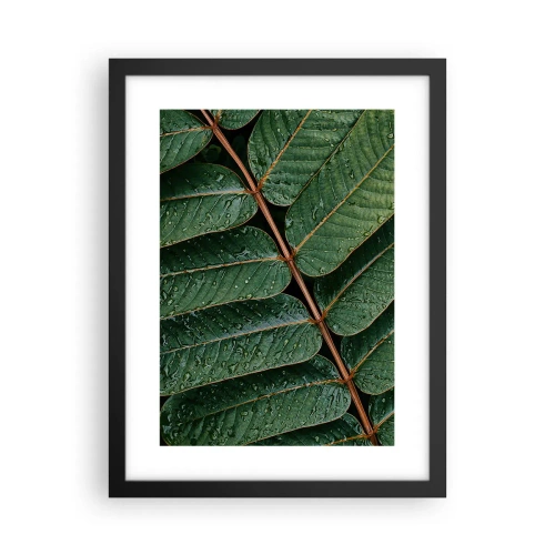 Plagát v čiernom ráme - V zelenom rytme - 30x40 cm