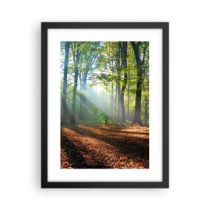 Plagát v čiernom ráme - Svetlá a tiene - 30x40 cm