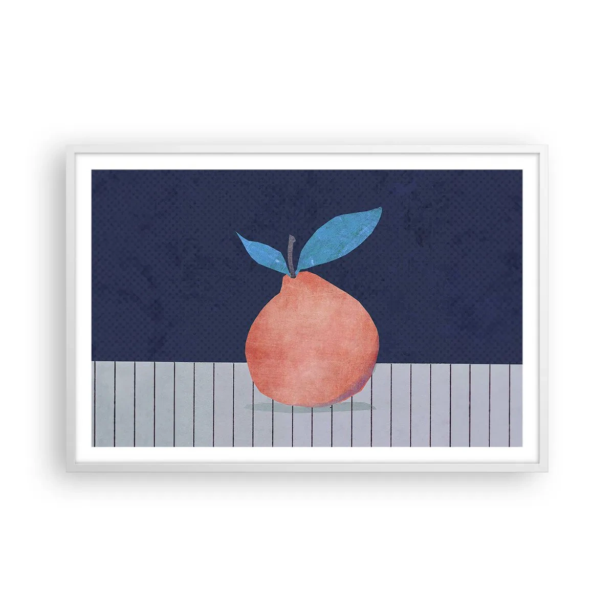 Plagát v bielom ráme - Konvexita a rovina - 91x61 cm