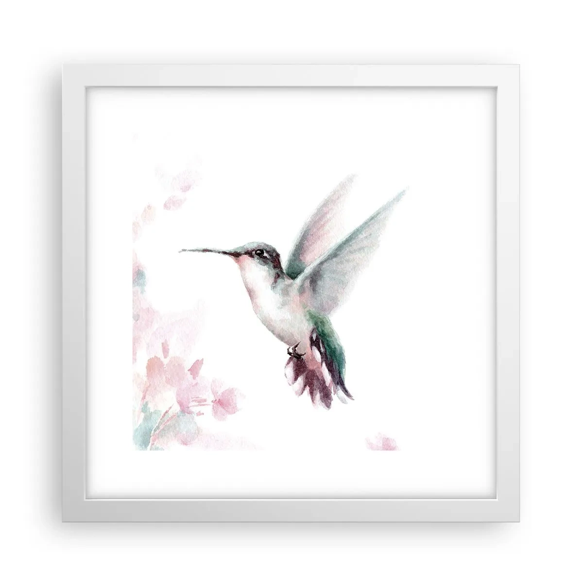 Plagát v bielom ráme - Mávanie - 30x30 cm