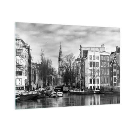 Obraz na skle - Amsterdamské vibrácie - 100x70 cm