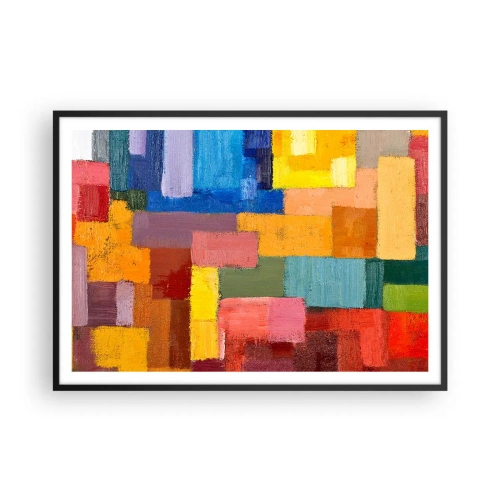 Plagát v čiernom ráme - Každý iný, všetky farebné - 100x70 cm