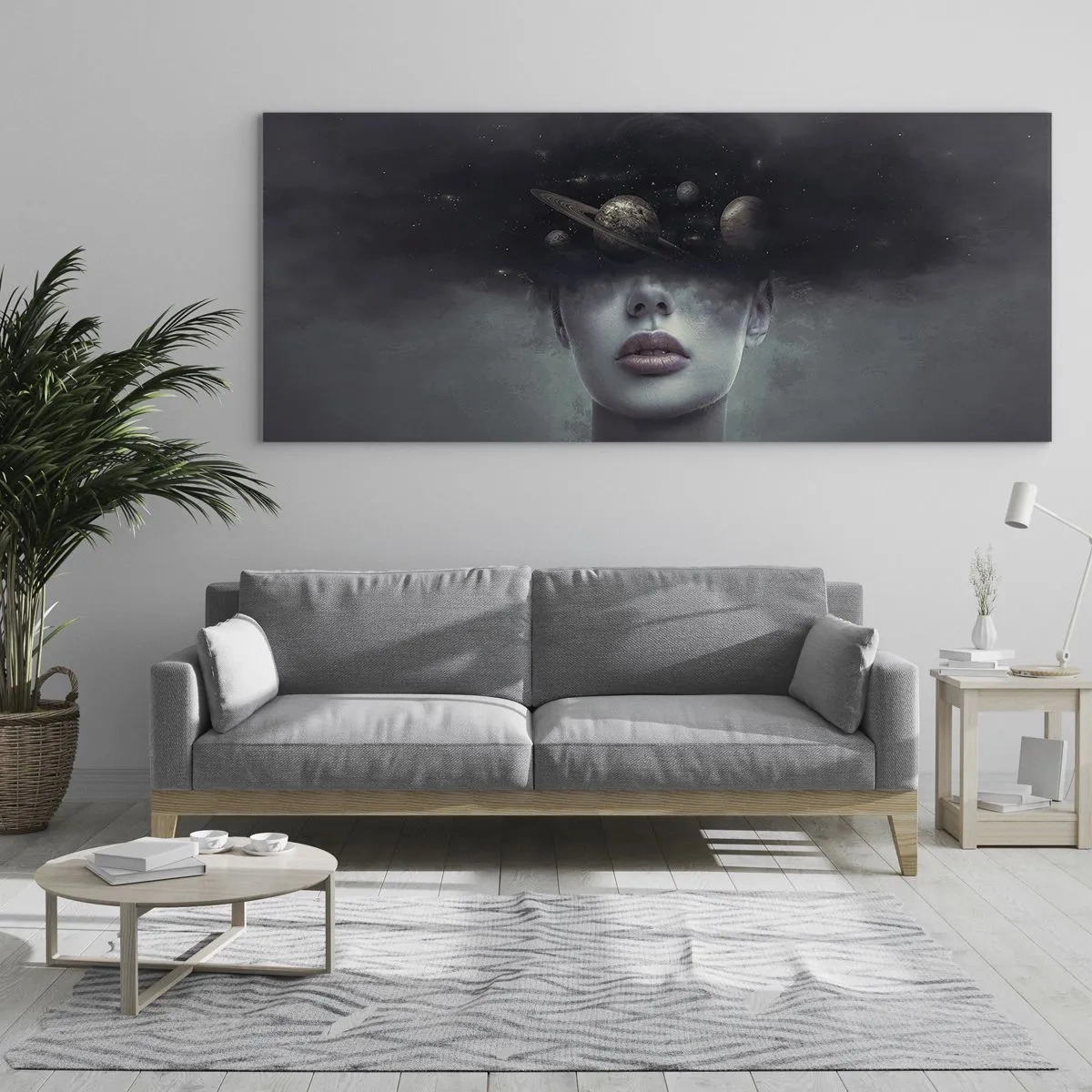 Obraz na skle - A planéty… - 120x50 cm