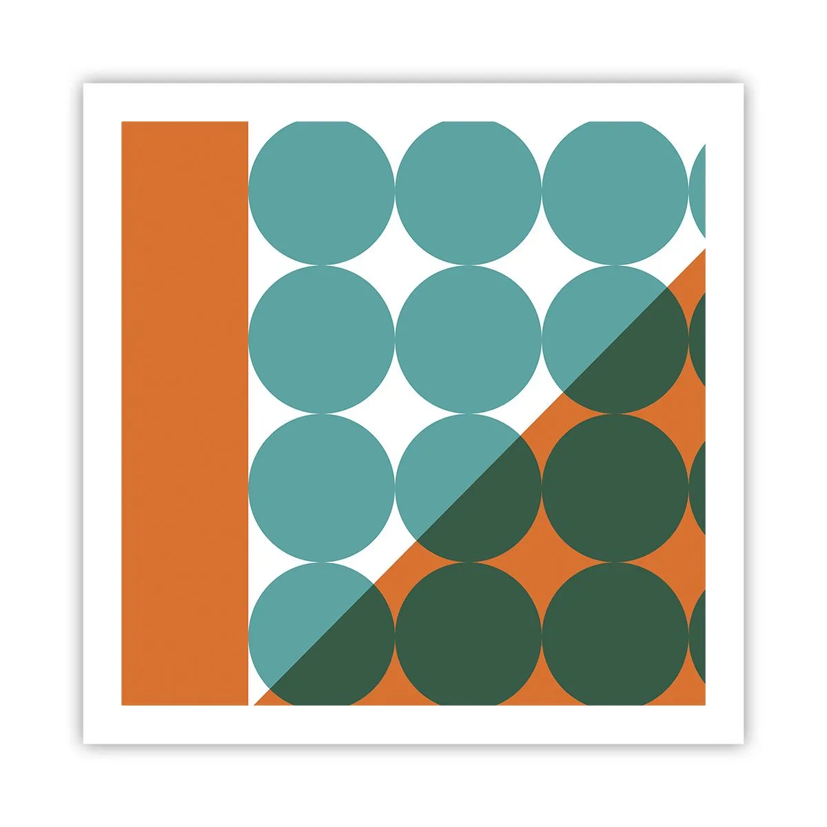 Plagát - Hore a šikmo - 60x60 cm