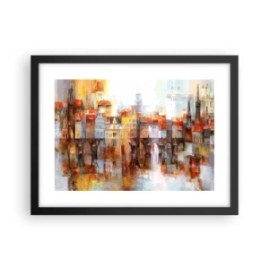 Plagát v čiernom ráme - Pod mostom je tiež krásne - 40x30 cm