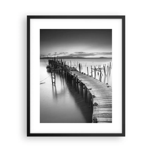 Plagát v čiernom ráme - Pokoj zabudnutého brehu - 40x50 cm
