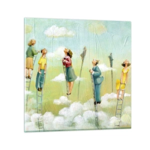 Obraz na skle - Za svojim snom - 30x30 cm