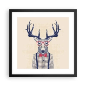 Plagát v čiernom ráme - Zábavná extravagancia - 40x40 cm