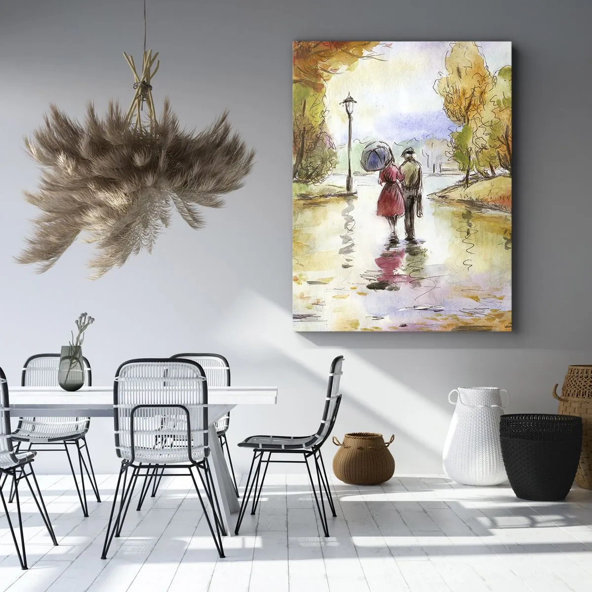 Obraz na plátne - Romantická jeseň v parku
- 55x100 cm