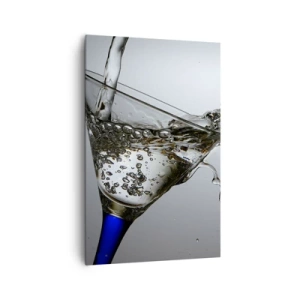 Obraz na plátne - Krištáľová voda v krištáľovom skle - 80x120 cm