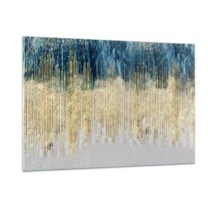 Obraz na skle - Pozlátená hranica - 120x80 cm
