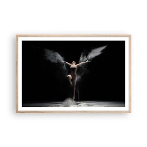 Plagát v ráme zo svetlého duba - Elfovia existujú - 91x61 cm