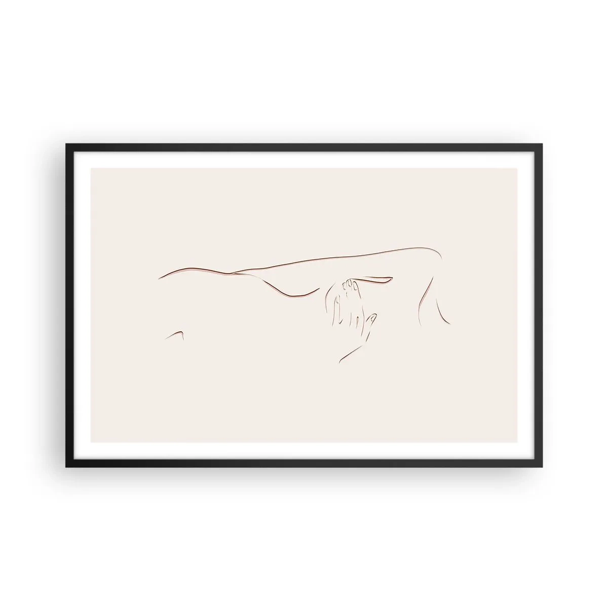 Plagát v čiernom ráme - Tvar túžby - 91x61 cm